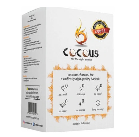 Cocous Coconut Coals 1 kg ( 72 Large Cubes) - SoBe Hookah