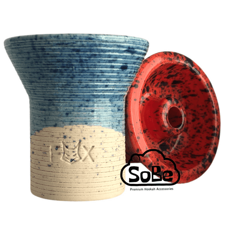 FOX Phunnel Hookah Bowl Glazed white Clay - SoBe Hookah