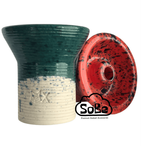 FOX Phunnel Hookah Bowl Glazed white Clay - SoBe Hookah