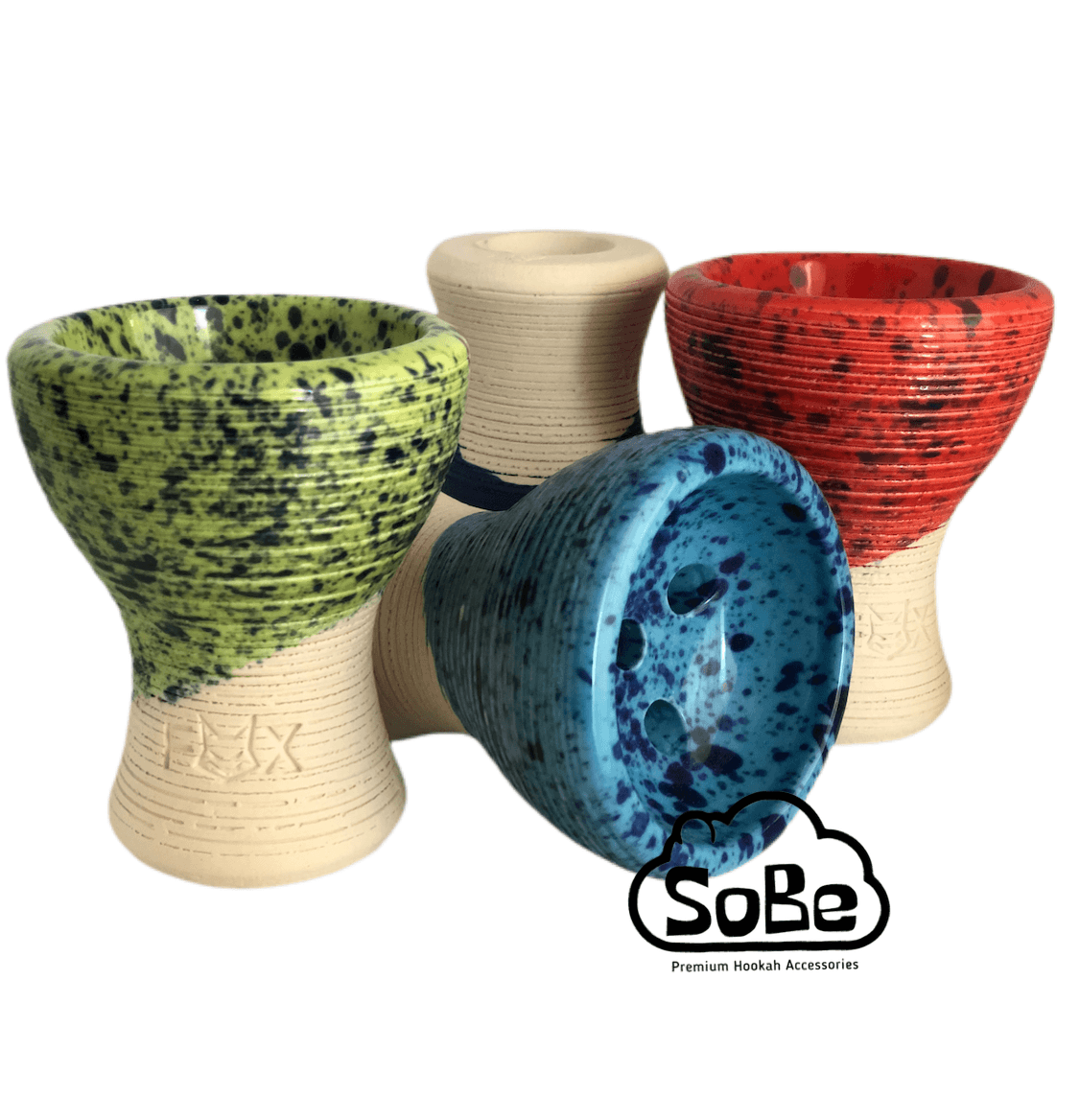 FOX Turkish Hookah Bowl Glazed white Clay - SoBe Hookah