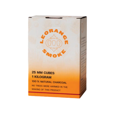 Le Orange Coconut Coals 1 kg ( 72 Large Cubes) - SoBe Hookah