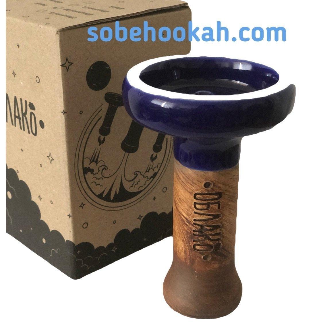 OBLAKO HOOKAH BOWL BLACK GLAZED - SoBe Hookah