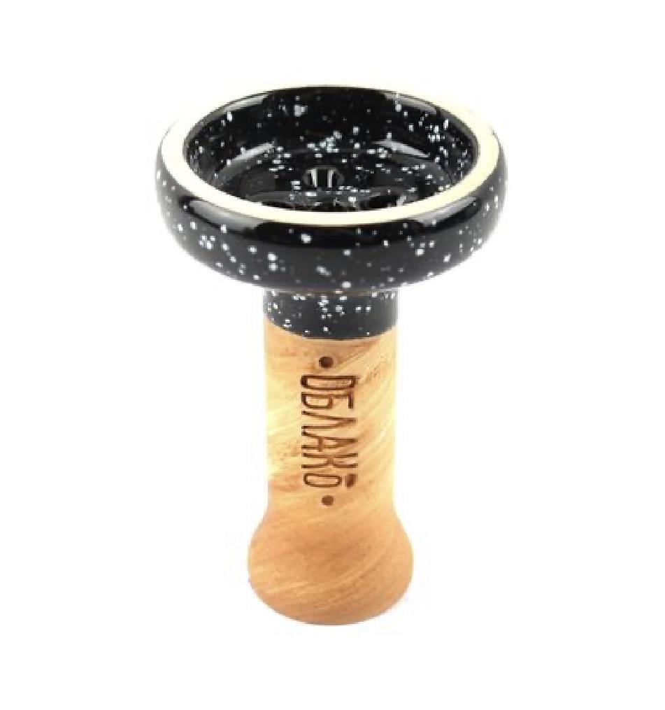 OBLAKO HOOKAH BOWL BLACK GLAZED - SoBe Hookah