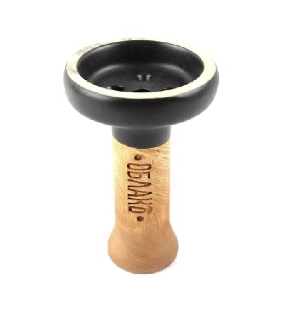 OBLAKO HOOKAH BOWL BLACK GLAZED - SoBe Hookah