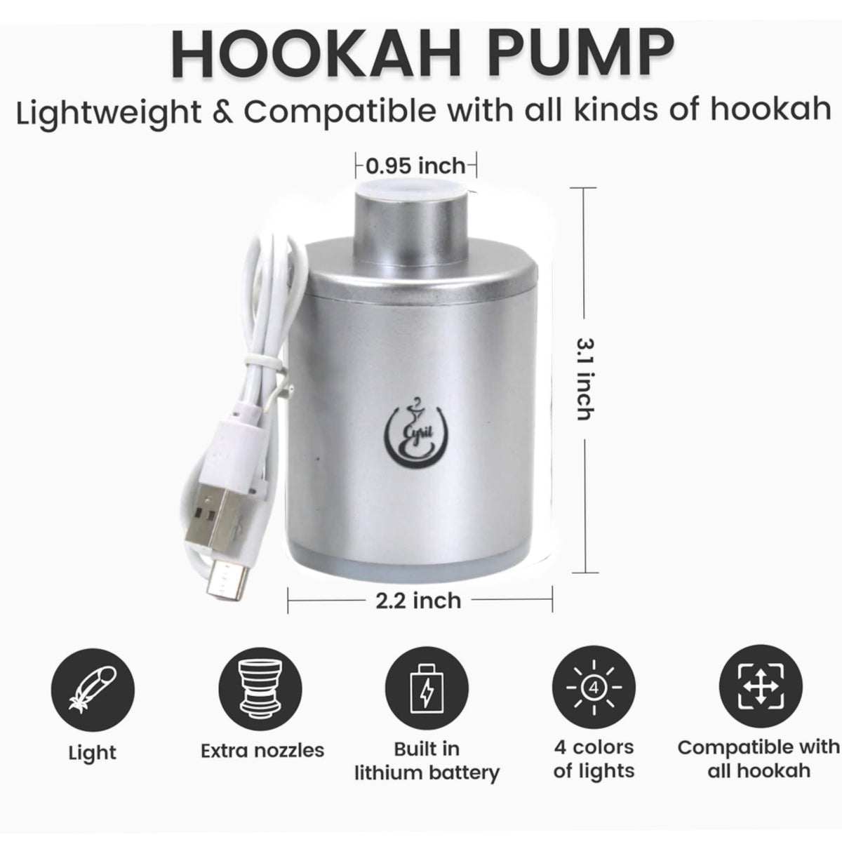 Rechargeable Hookah Starter - SoBe Hookah